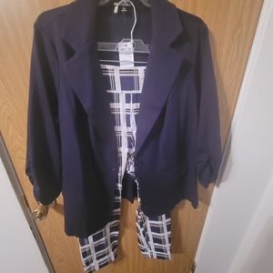 Blazer and crop pants